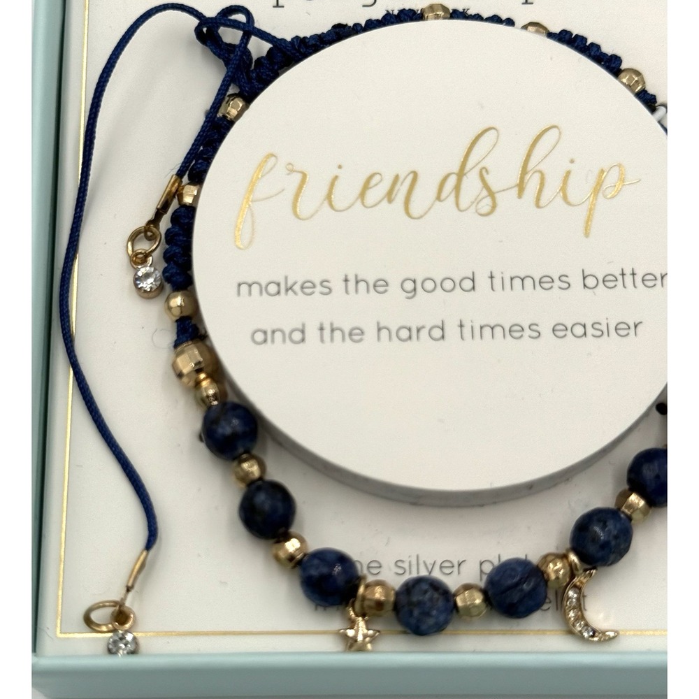 Paige Harper New York Friendship Star and Moon Charm Bracelet - New In Box - Picture 5 of 8